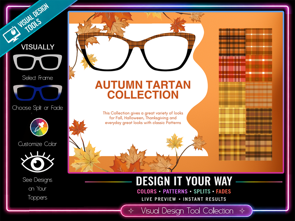 Fall (Autumn) Tartans | Compatible with Pair Eyewear | w/ Visual Design Tools