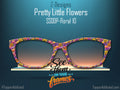 Bright Floral Spring Design | Magnetic Glasses Topper | All Metal Topper for Pair Eyewear | 8 Fade and Split Options to any color