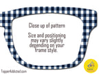 Gingham Collection #1 | Customizable Toppers for Pair Eyewear | w/Visual Design Tools