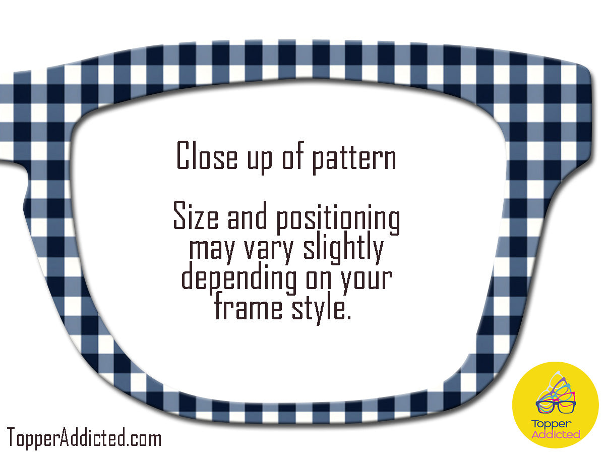 Gingham Collection #1 | Customizable Toppers for Pair Eyewear | w/Visual Design Tools