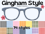 Gingham Collection #1 | Customizable Toppers for Pair Eyewear | w/Visual Design Tools