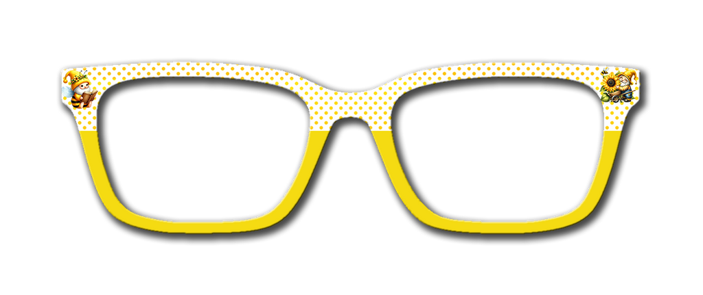 Bees & Gnomes | Pair Eyewear Compatible Metal Toppers | w/Visual Design Tools