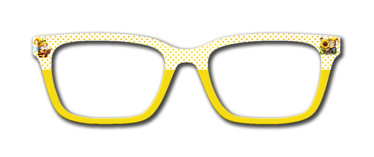 Bees & Gnomes | Pair Eyewear Compatible Metal Toppers | w/Visual Design Tools