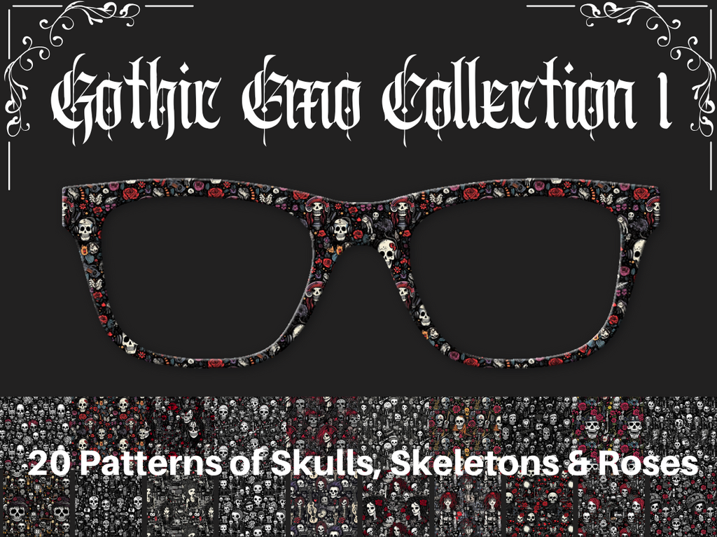 Gothic - Emo | 20 Goth Options for Pair Eyewear | w/ Visual Design Tools