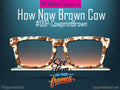 How Now Brown Cow - Brown Cowprint | Magnetic Glasses Topper | All Metal Topper for Pair Eyewear