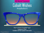 Indigo Blue Alcohol Ink and Gold #1 | Pair Eyewear Compatible | w/Visual Design Tools