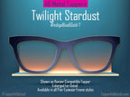 Indigo Blue Alcohol Ink and Gold #1 | Pair Eyewear Compatible | w/Visual Design Tools