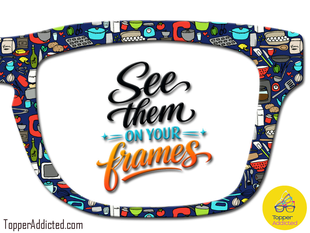 Kitchen Tools - Patterned all Metal Topper compatible with Pair Eyewear