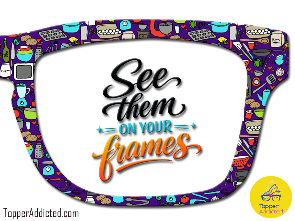 Kitchen Tools - Patterned all Metal Topper compatible with Pair Eyewear
