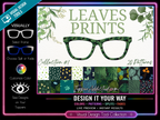 Leaves Patterns | 20 Leafy Patterns for Pair Eyewear | w/Visual Design Tools