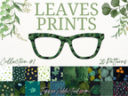 Leaves Patterns | 20 Leafy Patterns for Pair Eyewear | w/Visual Design Tools