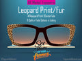 Leopard Print Magnetic Glasses Topper | All Metal Topper for Pair Eyewear | 8 Fade and Split Options to any color