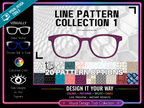 Line Art Collection #1 | Compatible with Pair Eyewear | w/Visual Design Tools