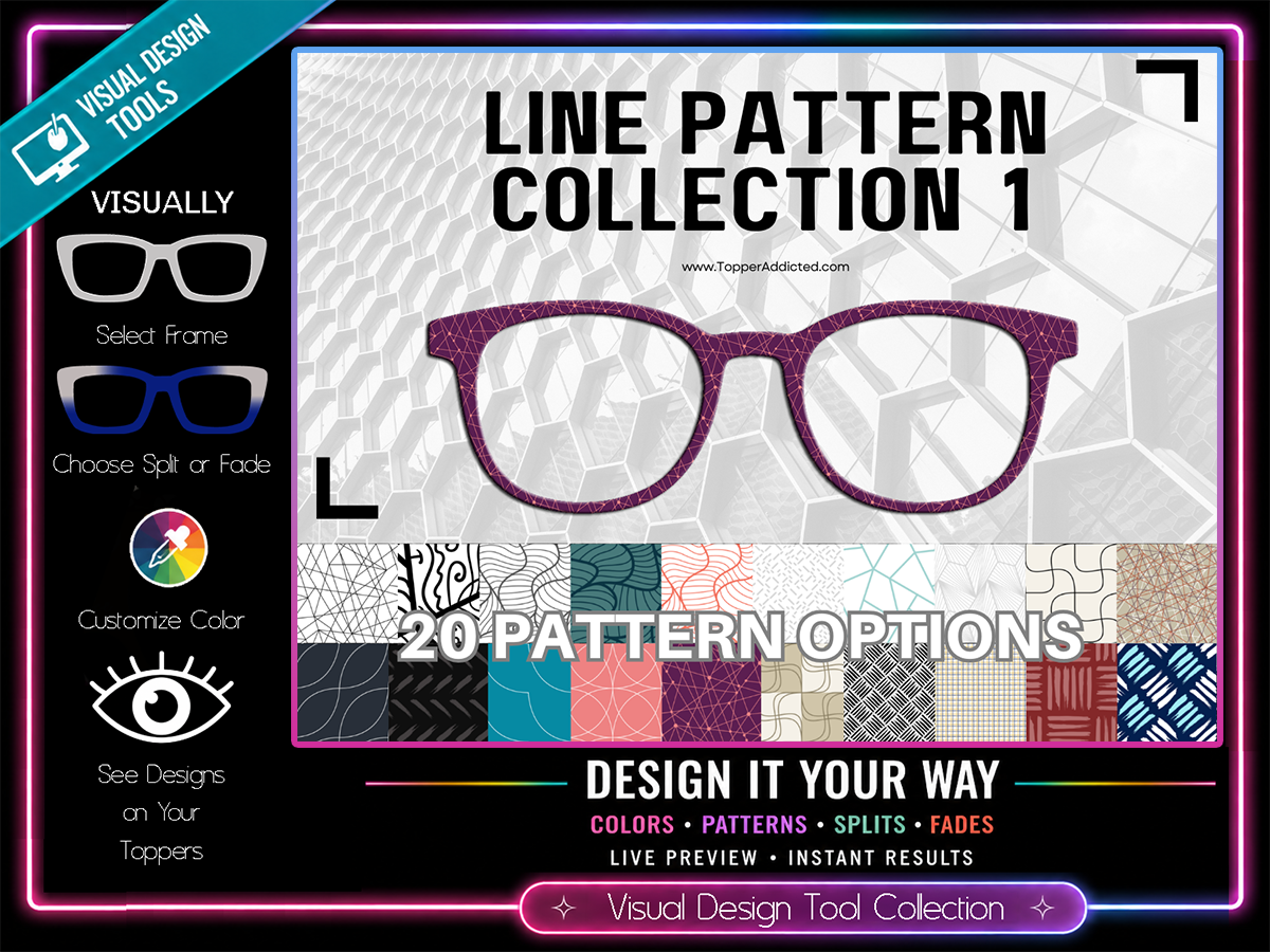 Line Art Collection #1 | Compatible with Pair Eyewear | w/Visual Design Tools