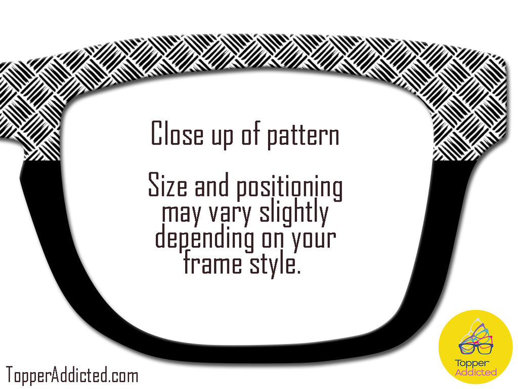 Line Design with Black Split | Pair Eyewear Compatible Toppers
