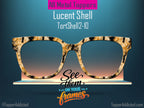 Lucent Shell - Tortoiseshell Inspired | Magnetic Glasses Topper | All Metal Topper for Pair Eyewear