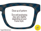 Blue Plaid Flannel Magnetic Topper - Pair Eyewear Compatible