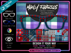 Manly Fabrics Collection #1 - 16 Masculine Fabric Looks for Pair Eyewear w/Visual Design Tools