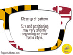 Maryland Flag Topper for Pair Eyewear Compatible Magnetic Glasses | Maryland Pride