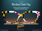 Maryland Flag Metal Toppers - Compatible with Pair Eyewear - See on Your Frames