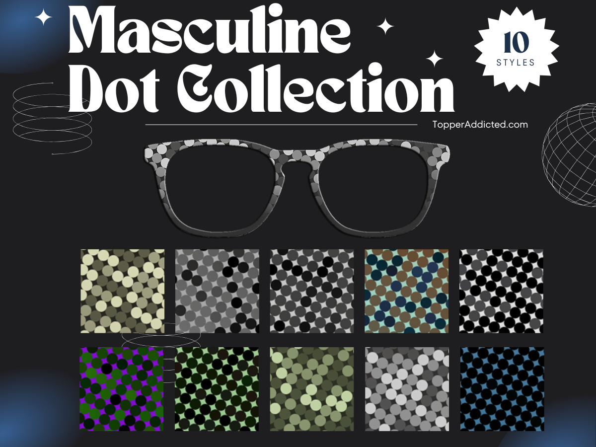 Masculine Dots | Pair Eyewear Compatible | w/Visual Design Tools