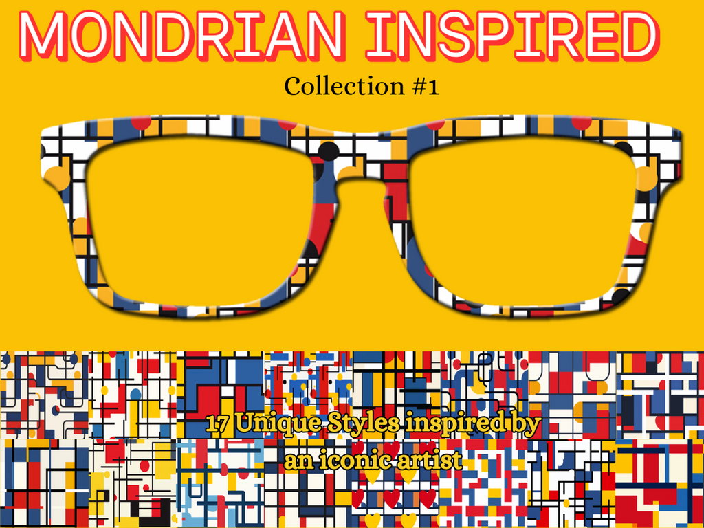 Mondrian Modern Art Collection Compatible with Pair Eyewear w/Visual Design Tools