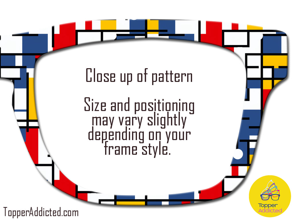 Mondrian Modern Art Collection Compatible with Pair Eyewear w/Visual Design Tools