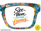 Monet Inspired Garden Blooms | Magnetic Glasses Topper | All Metal Topper for Pair Eyewear | 8 Fade and Split Options to any color