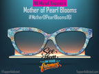 Mother of Pearl #16 Pearlescent Flowers | Magnetic Glasses Topper | All Metal Topper for Pair Eyewear | 8 Fade and Split Options to any color