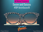 Denim & Daisies | Magnetic Glasses Topper | All Metal Topper for Pair Eyewear | 8 Fade and Split Options to any color