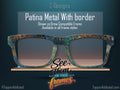 Distressed Copper Patina Print | Metal Toppers | Compatible w/Pair Eyewear