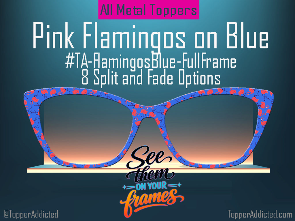 Pink Flamingos over any color you want - Design Your Own | Pair Eyewear Compatible | w/Visual Design Tools