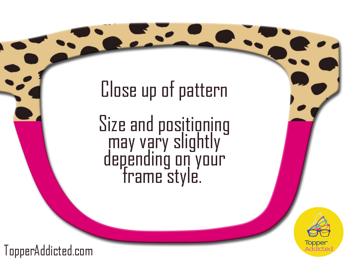 Pink Pussycat Cat print | pink Metal Magnetic Topper for Pair Eyewear Metal Top Frames