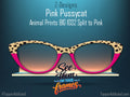 Pink Pussycat Cat print | Pink and Cheetah Spots on Metal Magnetic Topper for Pair Eyewear