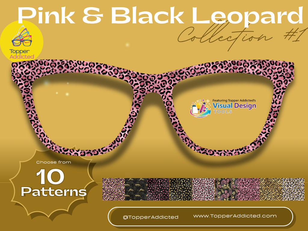 Pink and Black Leopard Prints #1 w/Visual Design Tools