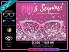 Pink & Sequin Print - w/Visual Design Tools