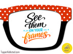 Red Polka Dot | Magnetic Glasses Topper | All Metal Topper for Pair Eyewear | 8 Fade and Split Options to any color