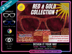 Red and Gold Collection 1 w/ Visual Design Tools
