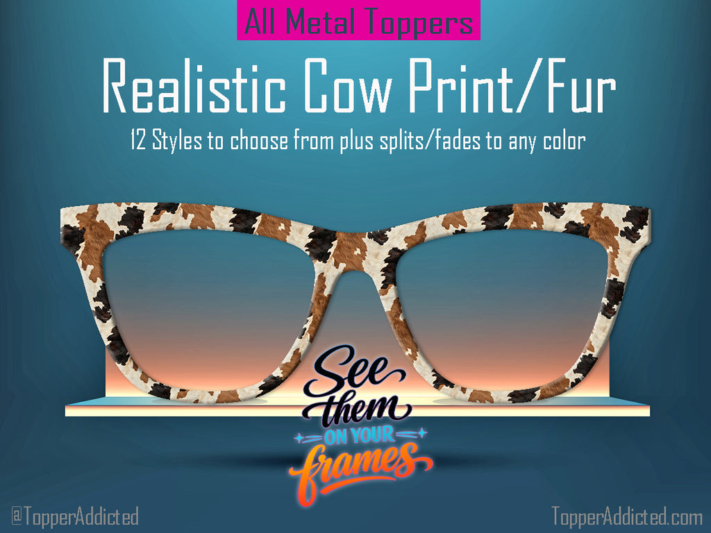 Cow Print/Cow Fur Collection #2 | Pair Eyewear Compatible | w/Visual Design Tools