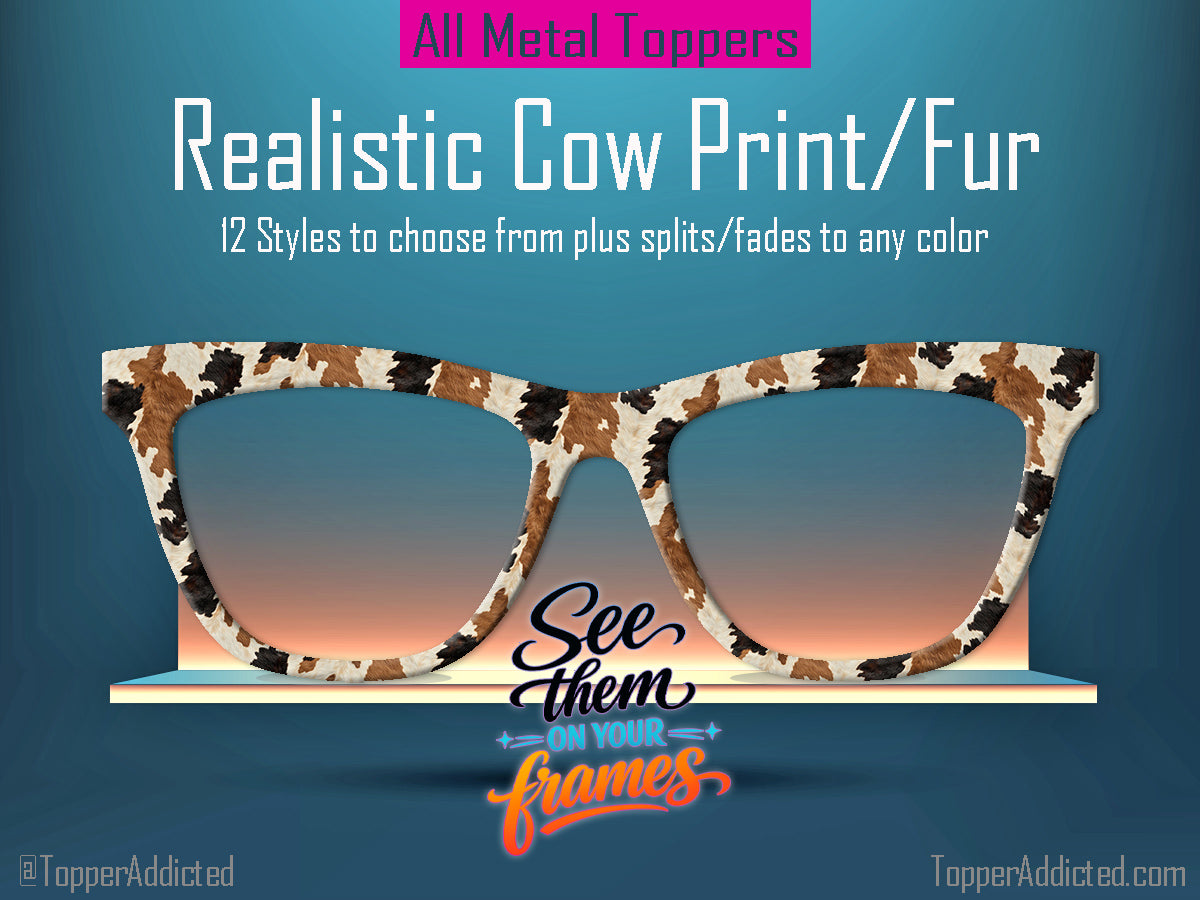 Cow Print/Cow Fur Collection #2 | Pair Eyewear Compatible | w/Visual Design Tools