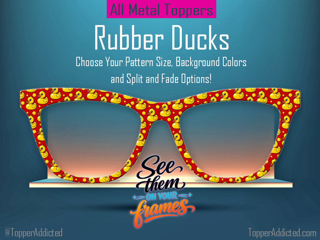 Rubber Duck Patterned all Metal Topper compatible with Pair Eyewear
