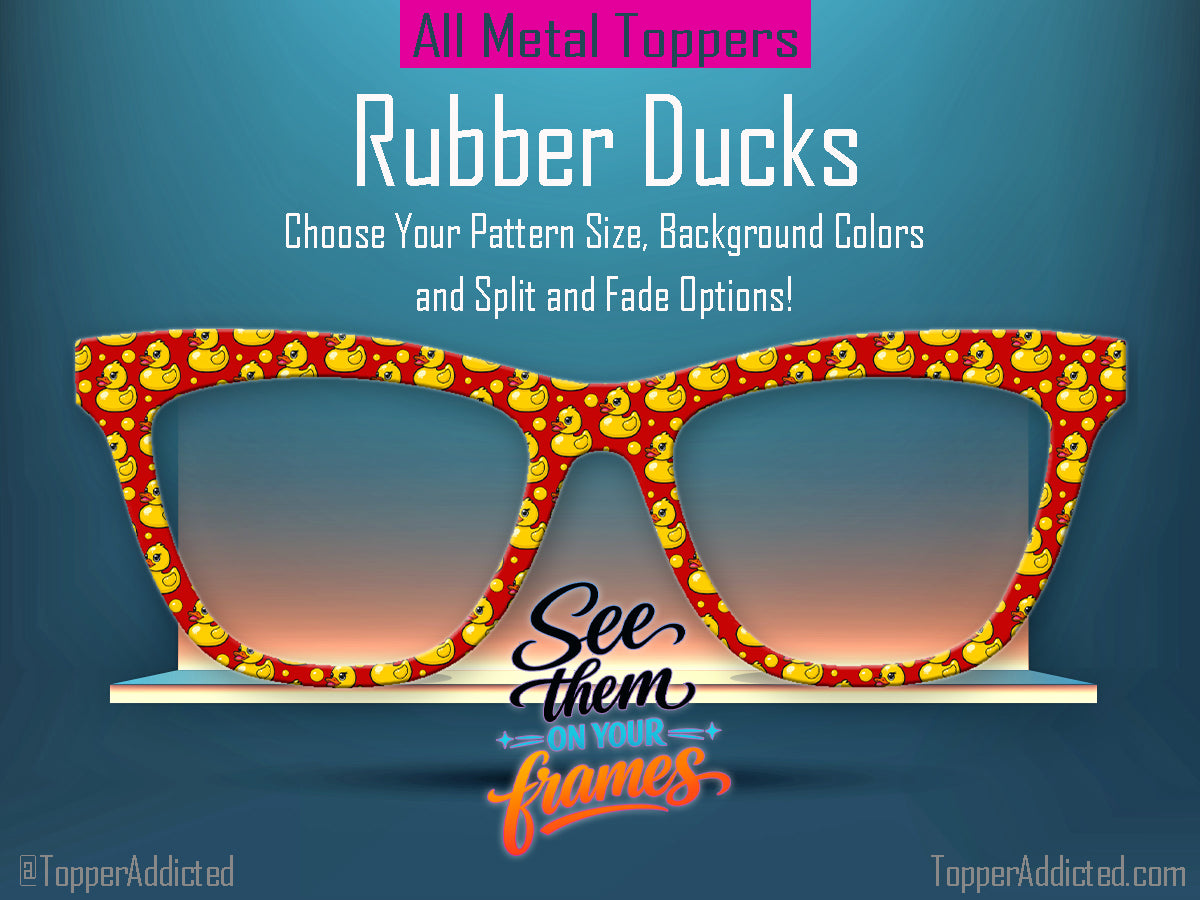 Rubber Duck Patterned all Metal Topper compatible with Pair Eyewear