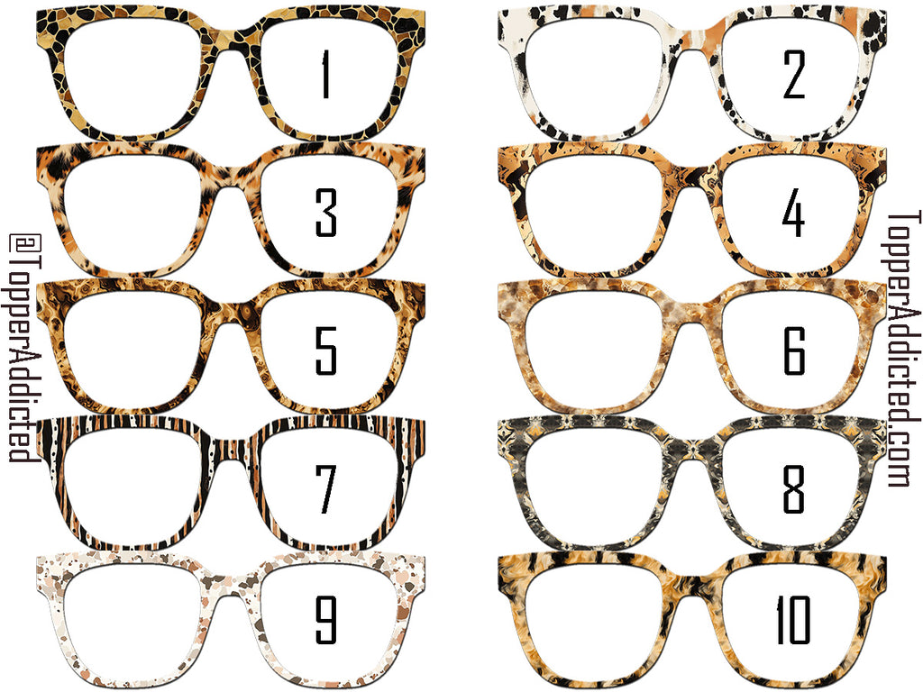 Tortoiseshell Collection #2 | Pair Eyewear Compatible | w/Visual Design Tools