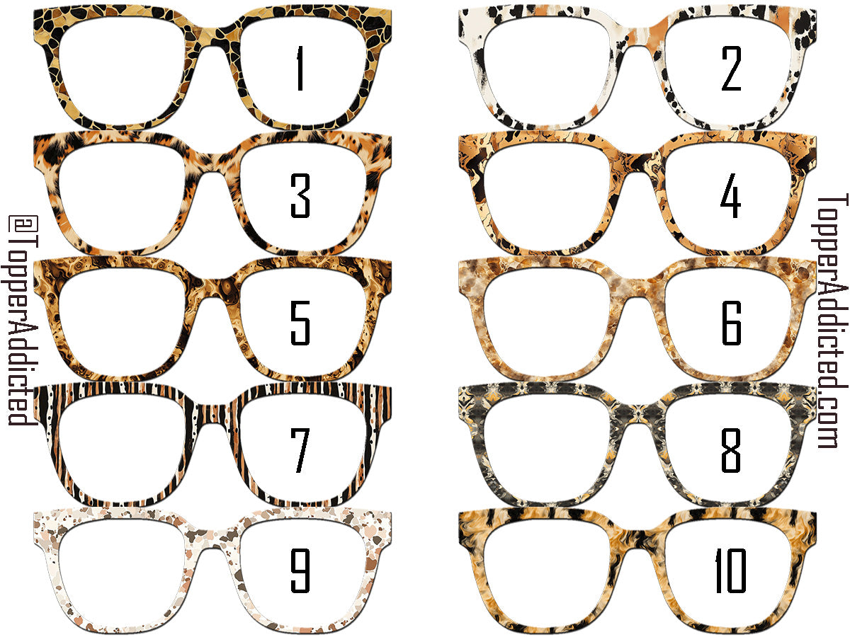 Tortoiseshell Collection #2 | Pair Eyewear Compatible | w/Visual Design Tools
