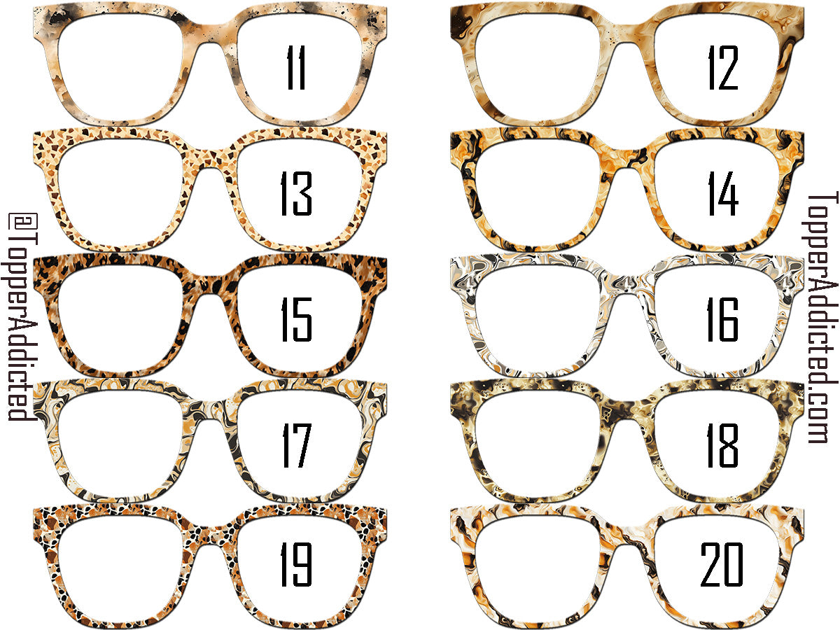 Tortoiseshell Collection #2 | Pair Eyewear Compatible | w/Visual Design Tools