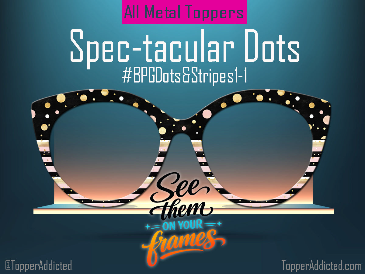 Spec-Tacular Dots - Metal Toppers - Compatible with Pair Eyewear