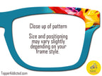 Colorful Splash Paint Design | Compatible with Pair Eyewear | Metal Toppers Sublimation Printed