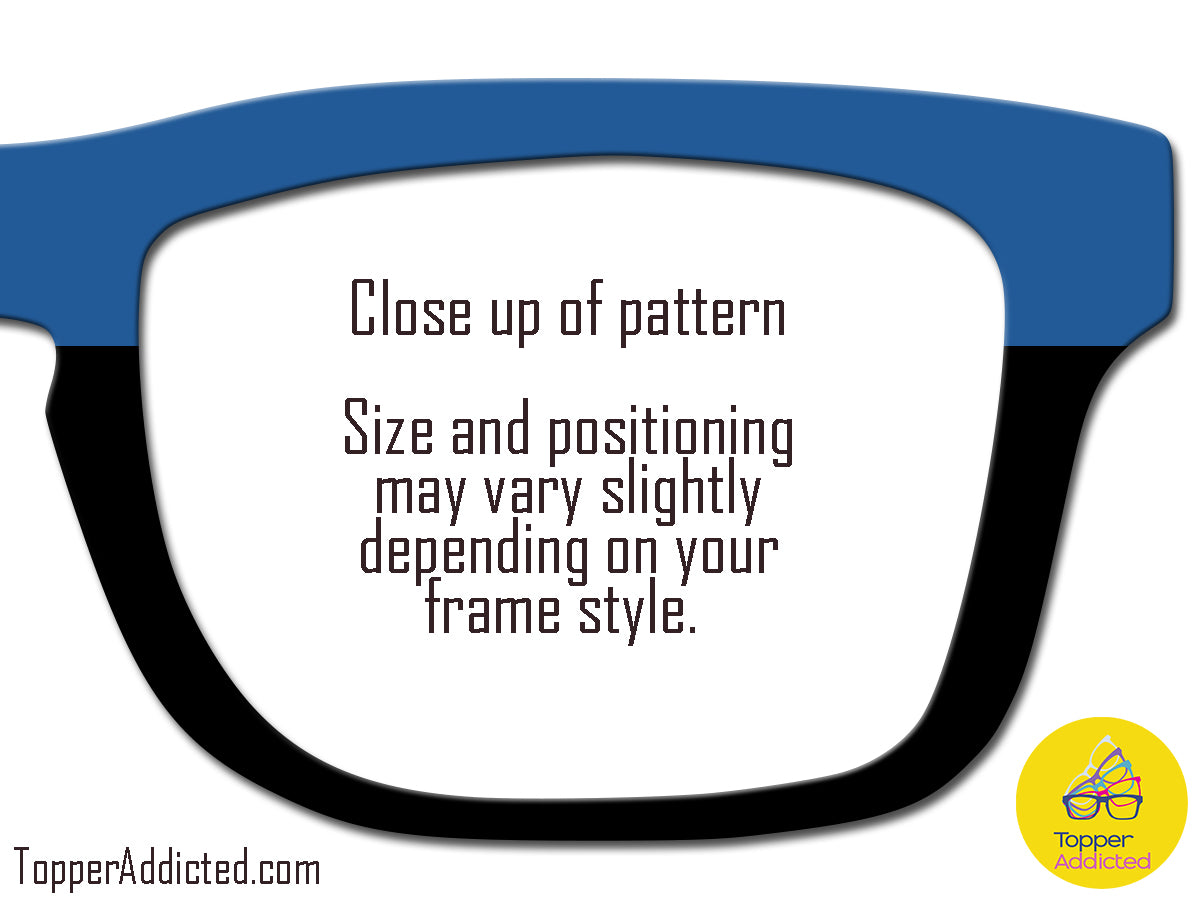 Solid Color Splits Topper Collection | 20 Fashionable Options + Choose Your Own with a Custom Hex Code! Pair Eyewear Compatible
