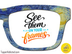 Van Gogh Starry Night Inspired - Metal Toppers - Compatible with Pair Eyewear