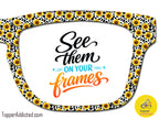 Sunflowers & Cow Spots | Magnetic Glasses Topper | All Metal Topper for Pair Eyewear | 8 Fade and Split Options to any color